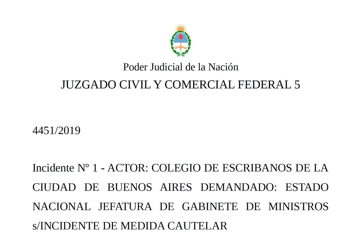 ¿Como afecta la medida cautelar de los escribanos?